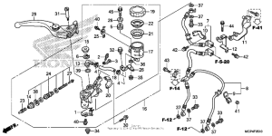  Главный тормозной цилиндр перед.