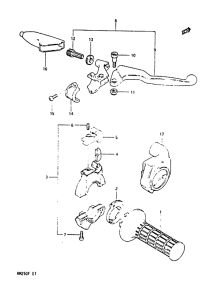 RM250 Right handle switch