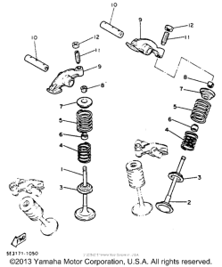 XV750E Клапана