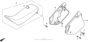 CR125R Сидение