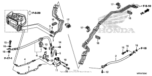 VT1300CT (ABS) Brake line (2)