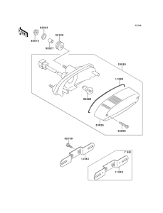 ER500 Taillight unit ass`y