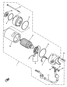 SR250SP Стартер