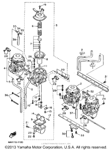 FJ1200DC Карбюратор