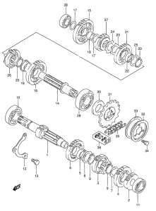 DR650 Трансмиссия