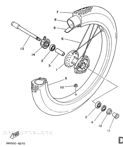 DT125 Переднее колесо