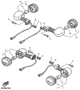 TT600R Поворотники