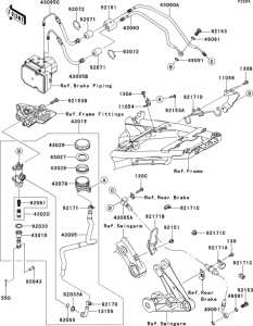 ZG1400 Задний торм цилиндр