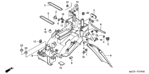CBR1100XX Заднее крыло