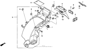ST1100 Задний бампер
