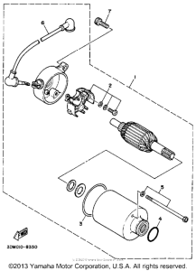 XV250 Стартер