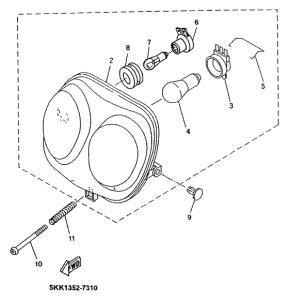 YN100 - scheinwerfer