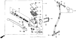 GL1500 Передний главный тормозной цилиндр