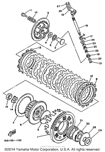 TDM850D Сцепление