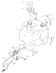 YA50R Топливный бак