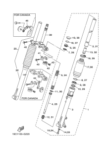 TTR125L Front fork 2
