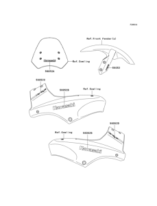 KLE650 Decals(orange)(ebony)(b7f)