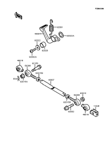 KR250 Педаль тормоза