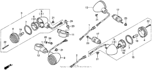 VF750C Задний фонарь