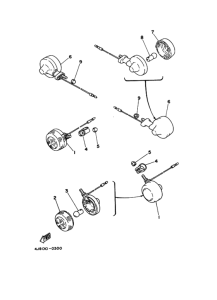 MR50 Rear flasher light assy