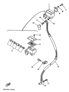 SR250 Главный тормозной цилиндр