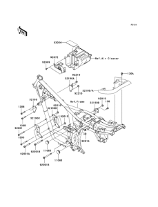 BR125 Рама ,крепежные детали