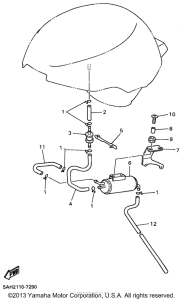 YZF600RKC Топливный бак