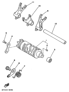 TZR250 Schaltnocke.gabel