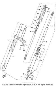 DT175G Передняя вилка