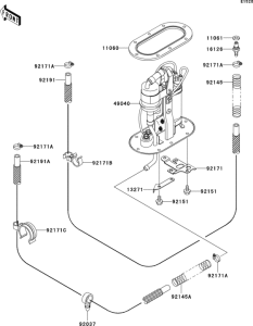 ZX1200 Топливный насос