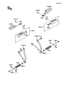 KMX200 Подножки