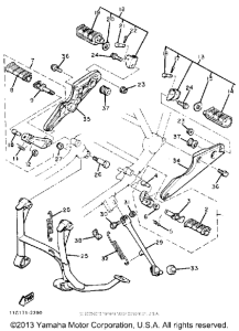 XJ1100 Подножки