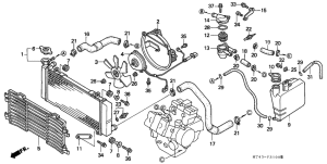 VFR750F Радиатор