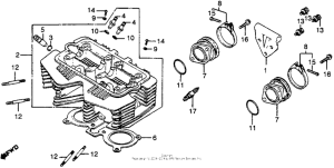 CB400 Головка цилиндров