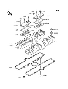 ZR400 Крышка головки цилиндров