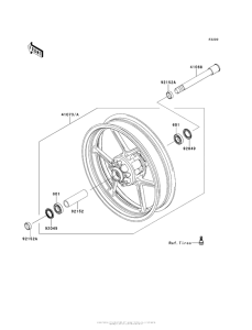 KLZ1000 Переднее колесо
