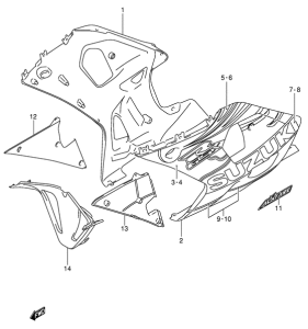 GSX-R600 Under cowling