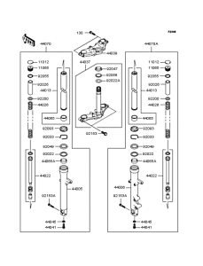 BJ250 Передняя вилка