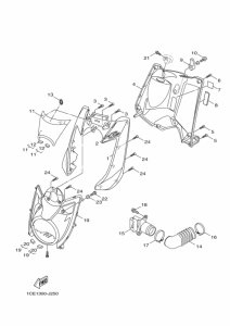 YW125 Щиток облицовочный