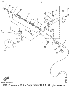 YZ80L Главный тормозной цилиндр
