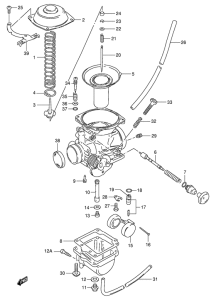 TU250 Carburetor assy