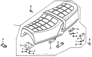 GL1000 Сиденье