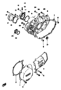 XT500 Боковые крышки
