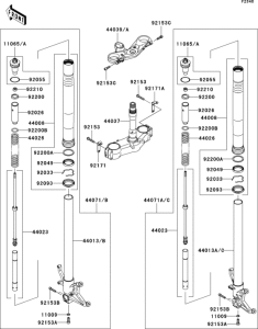 ZX1000 Передняя вилка