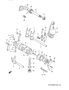 DR125 Переключение передач