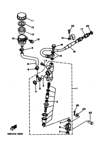 TY250Z Задний торм цилиндр