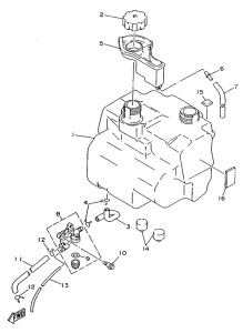 YA50R Топливный бак
