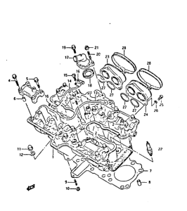GSX-R400 Головка цилиндров