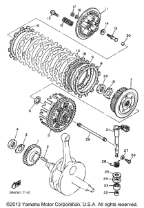 XT600EA Сцепление