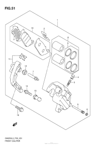 GSX-R250 Передние тормоза